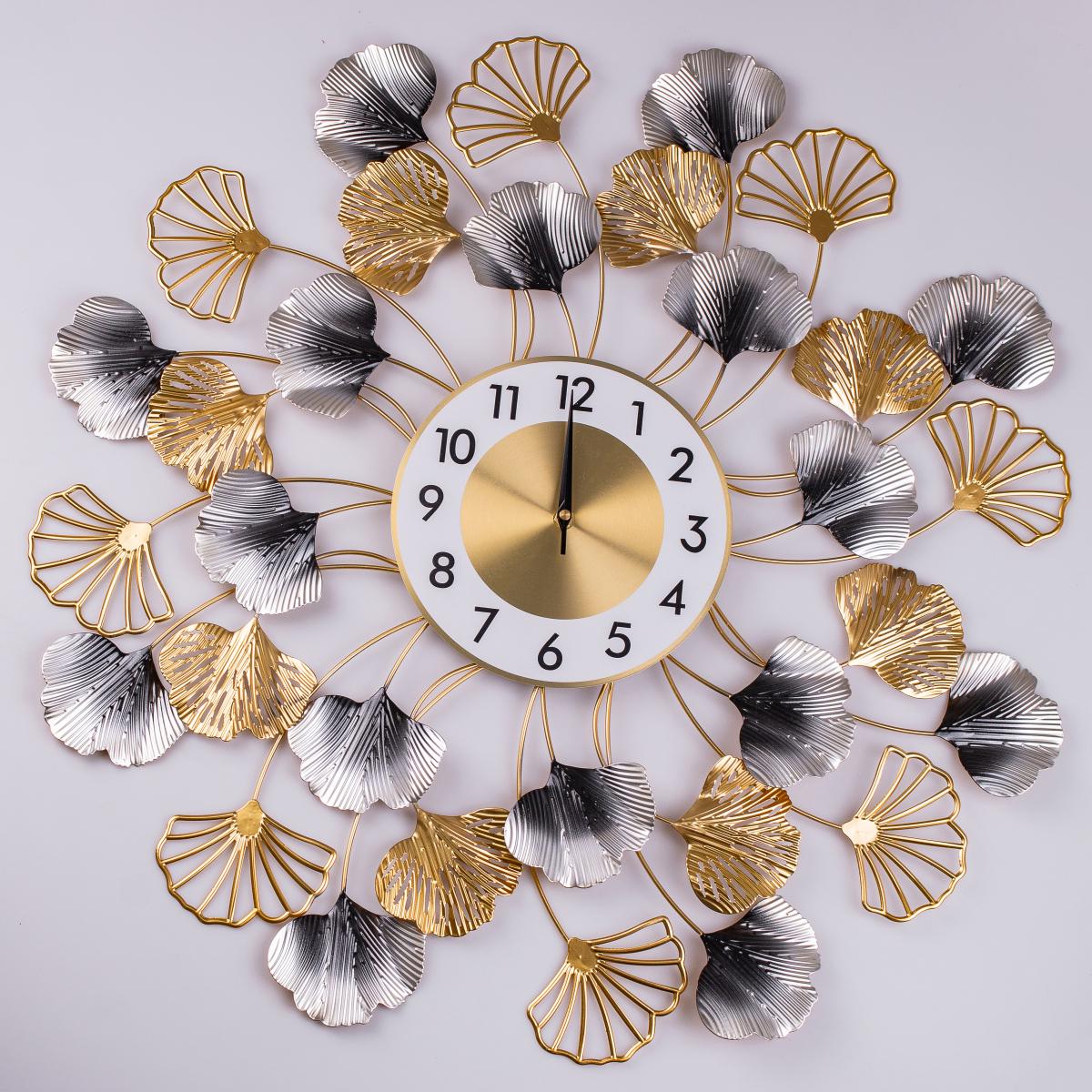 Часы настенные декоративные Гинкго Билоба 68 см (HP204)