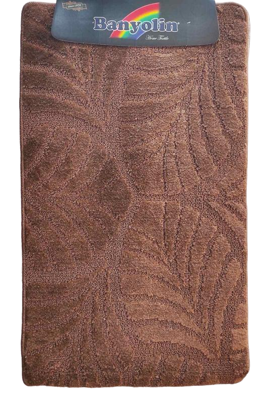 Килимки для ванної та туалету Vonaldi 60x100 см/60x50 см Коричневий (376 Xm) Килимки для ванної та туалету Vonaldi 60x100 см/60x50 см Коричневий (376 Xm)
