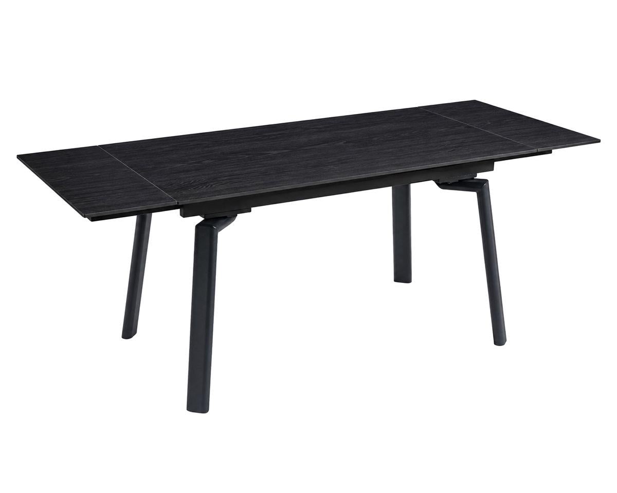 Стол обеденный раскладной Intarsio BELFORD CERAMIC 140 200х80 Черный орех/Черный
