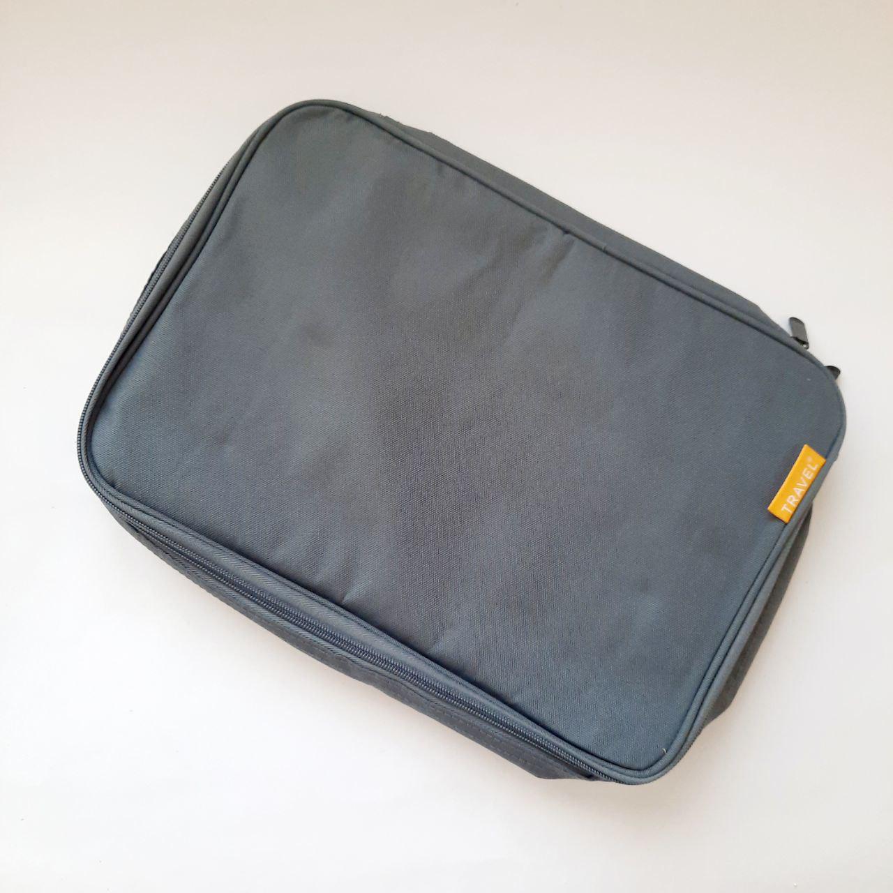 Органайзер для документов/ноутбука дорожный 34х24 см Серый (8596) - фото 4 Органайзер для документов/ноутбука дорожный 34х24 см Серый (8596) - фото 4