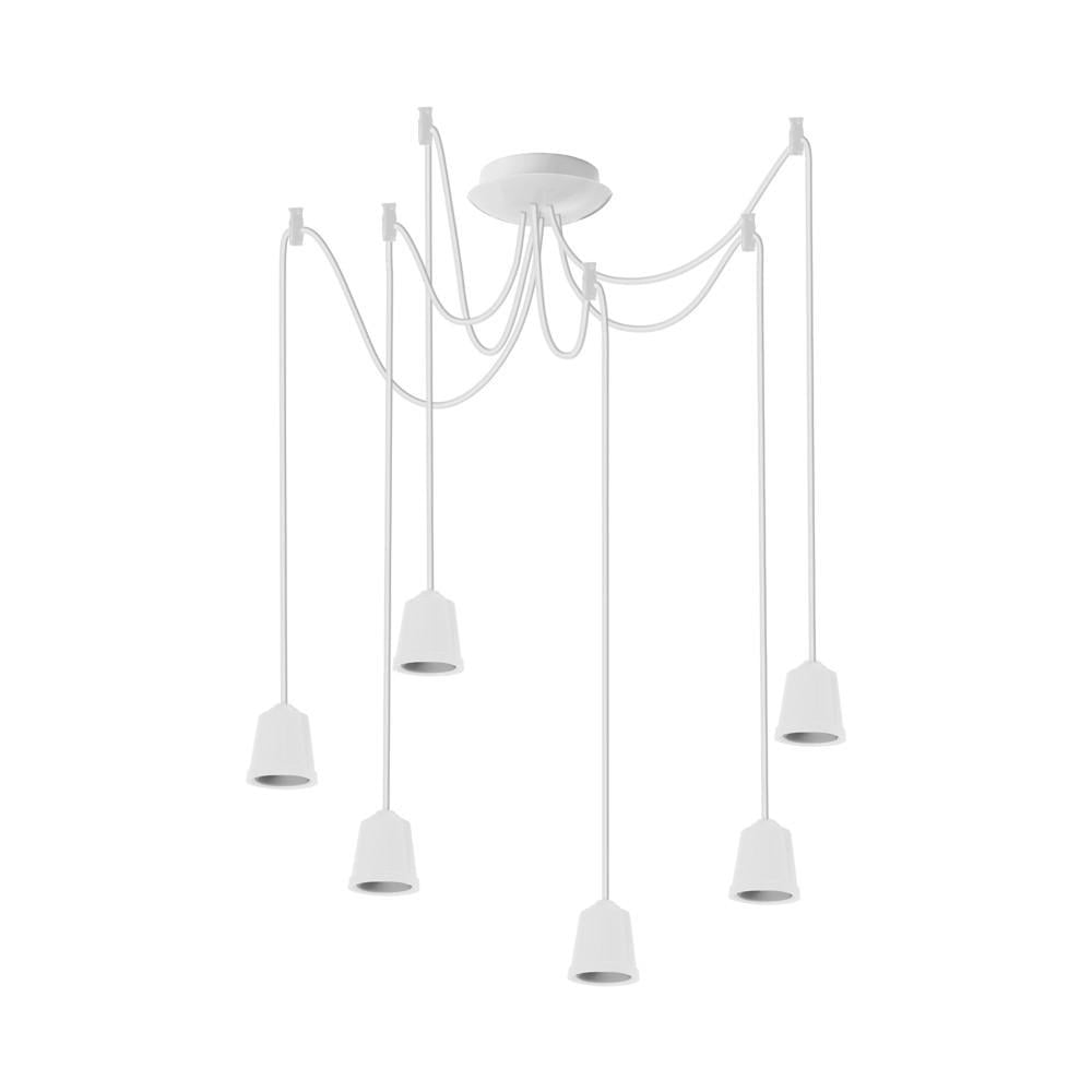 Підвісний світильник ERKA 626 стельовий 6xЕ27 2 м Білий (27551809) Підвісний світильник ERKA 626 стельовий 6xЕ27 2 м Білий (27551809)