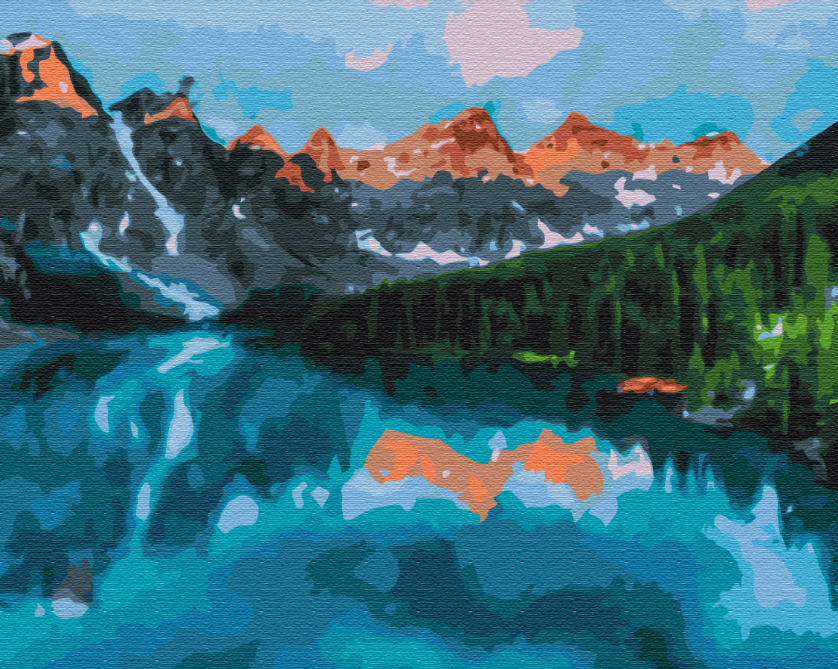 Картина по номерам Brushme Скалистые горы Канады 48x60 см (BS51440L)