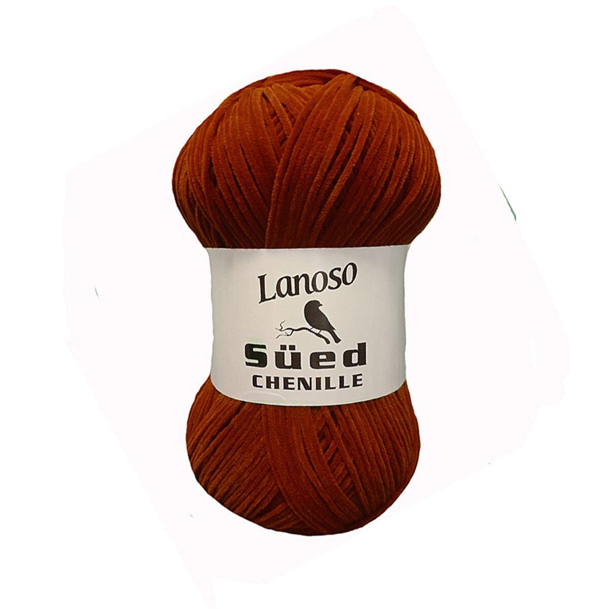 Пряжа Lanoso Sued Chenille 922 терракот (3273)