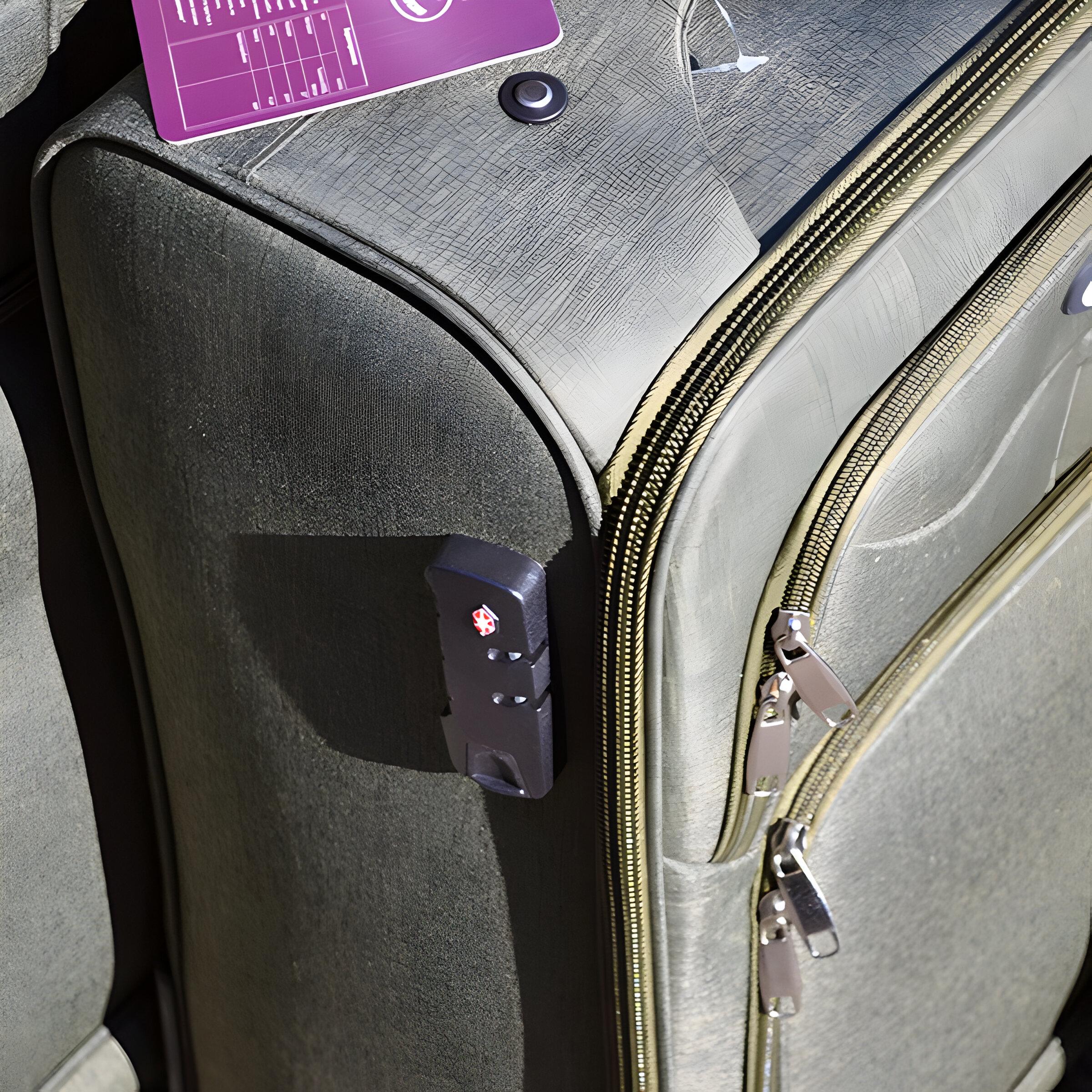 Набор чемоданов тканевых 3в1 Wings кодовым замком и телескопической ручкой Хаки (7109) - фото 4