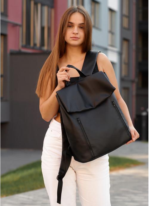 Городской рюкзак женский Sambag с отделением под ноутбук Черный (6920311437)