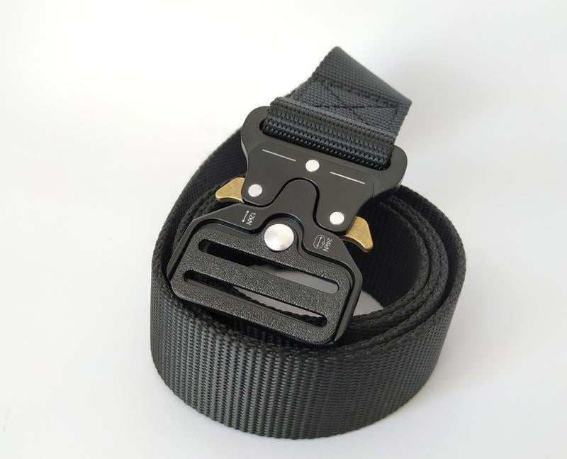 Ремінь Assaulter belt з металевою пряжкою 140 см Чорний