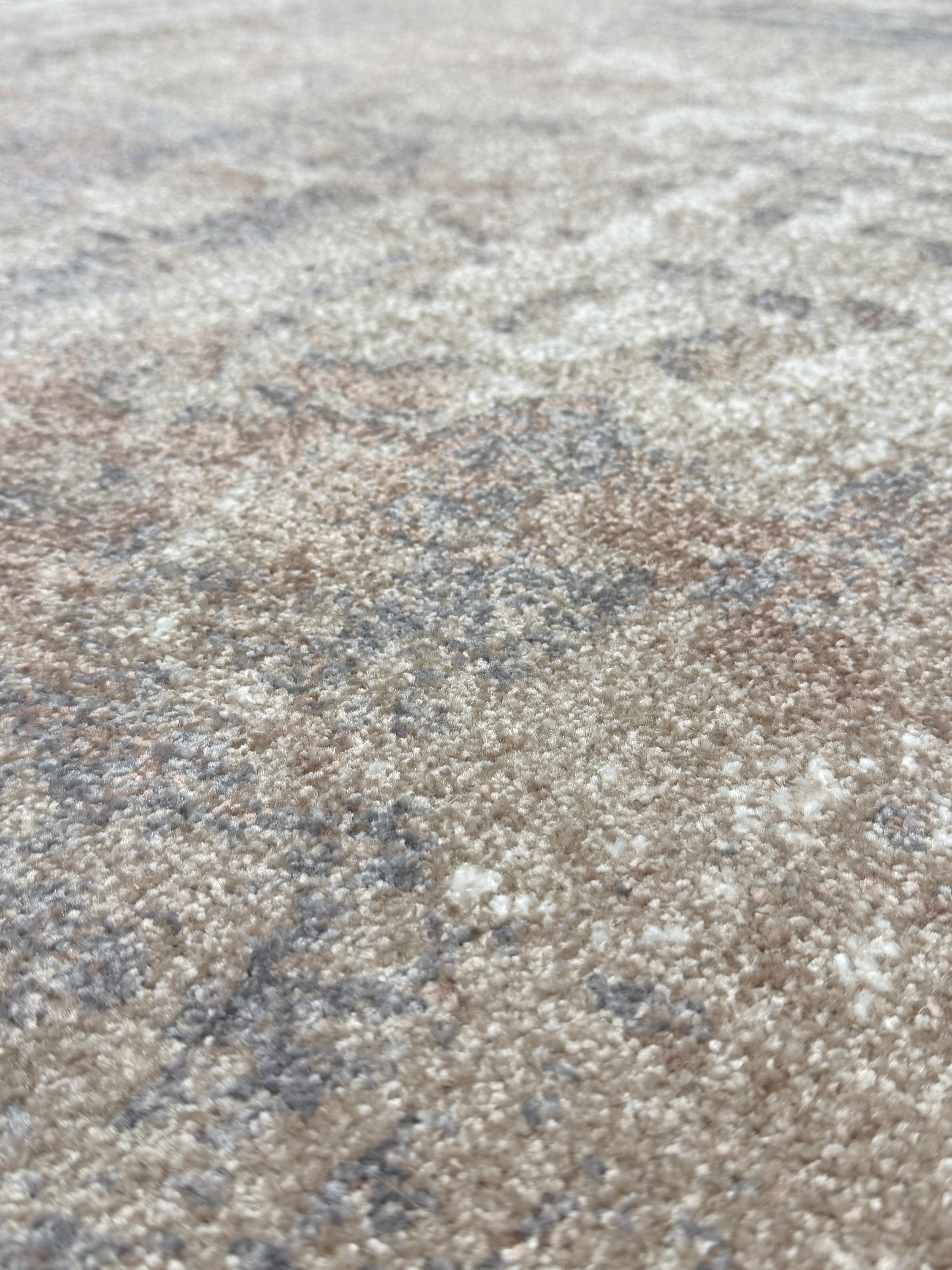 Ковер Mira с низким ворсом 200x400 см Бежевый с серым (24136/121B8) - фото 10