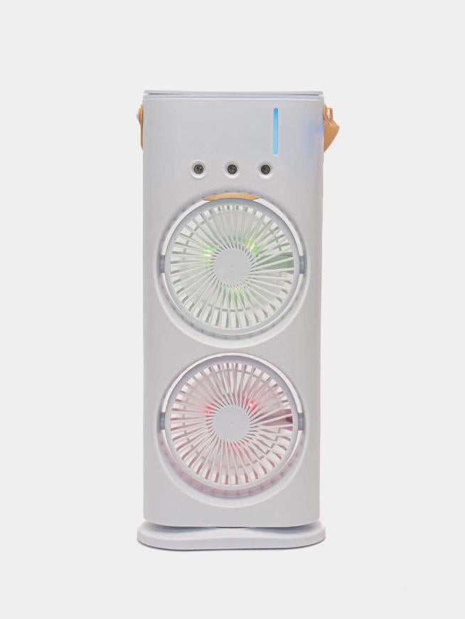 Настольный увлажнитель воздуха с двумя вентиляторами и LED подсветкой 280 мл White - фото 4 Настольный увлажнитель воздуха с двумя вентиляторами и LED подсветкой 280 мл White - фото 4