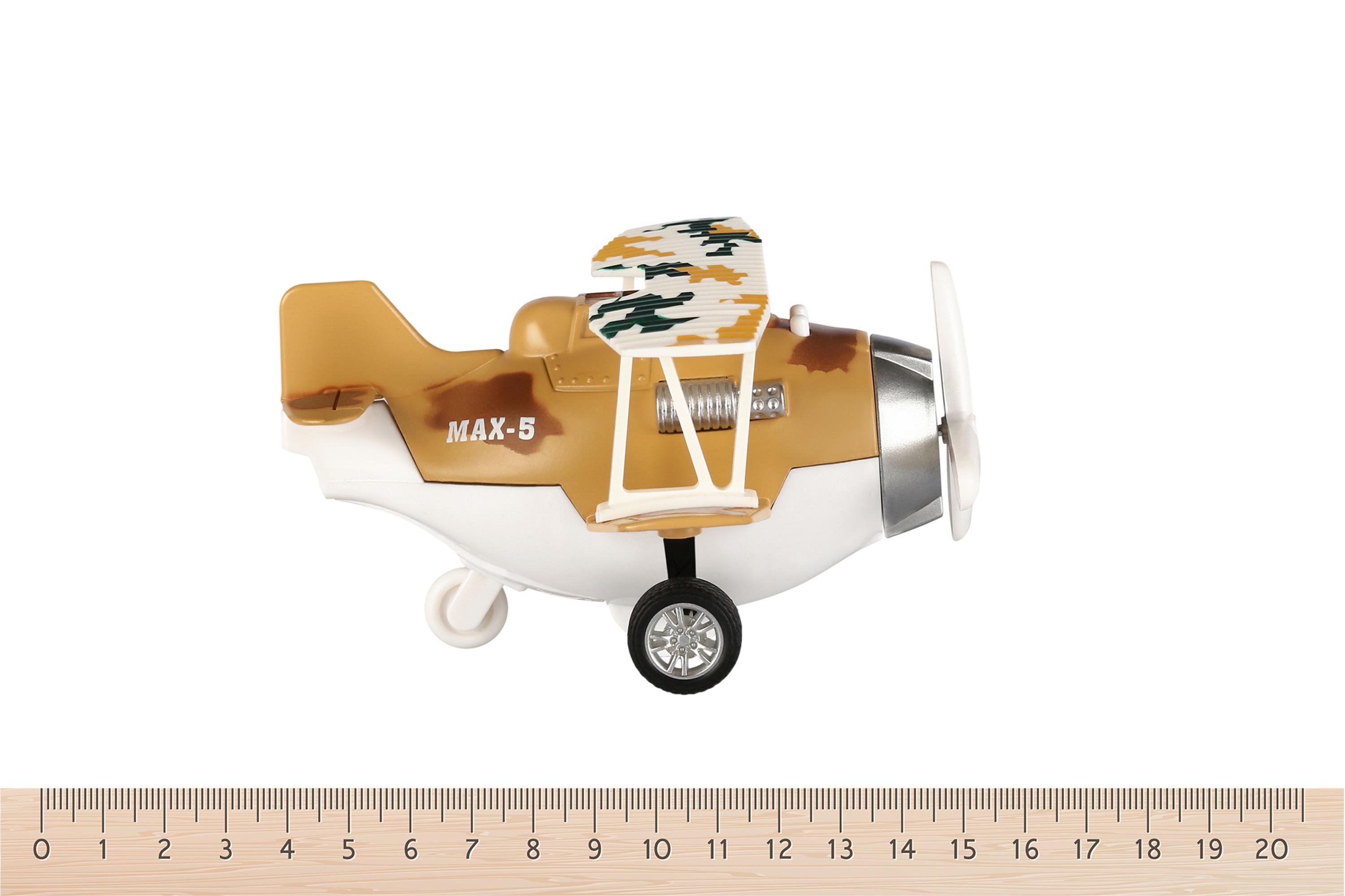 Игрушечный самолетик Same Toy Aircraft со светом и музыкой Коричневый (SY8015Ut-3) - фото 3