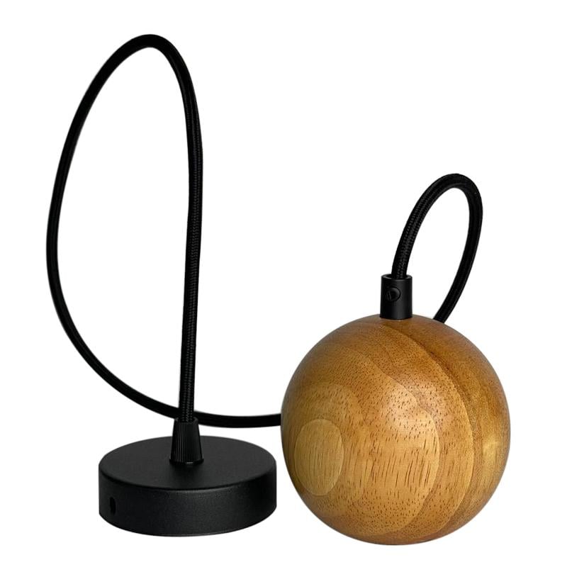 Светильник подвесной в скандинавском стиле Woody Round Деревянный