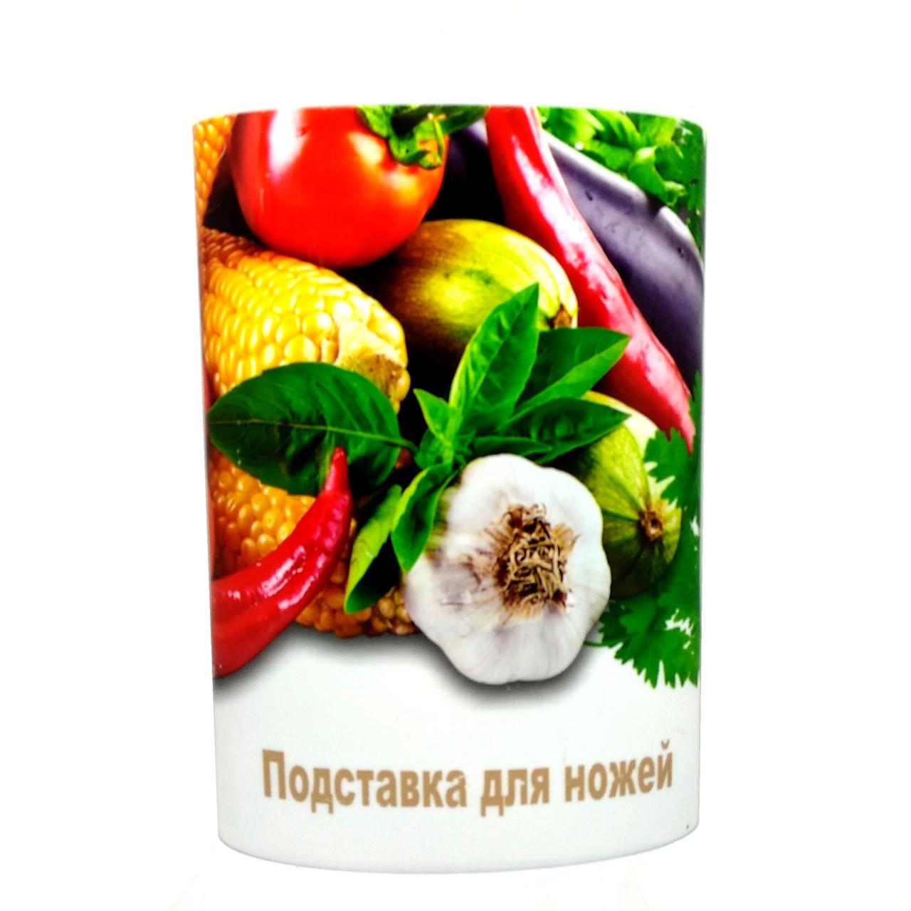 Подставка для ножей овальная с браш наполнителем Unique UN-1852 Разноцветный (204040)