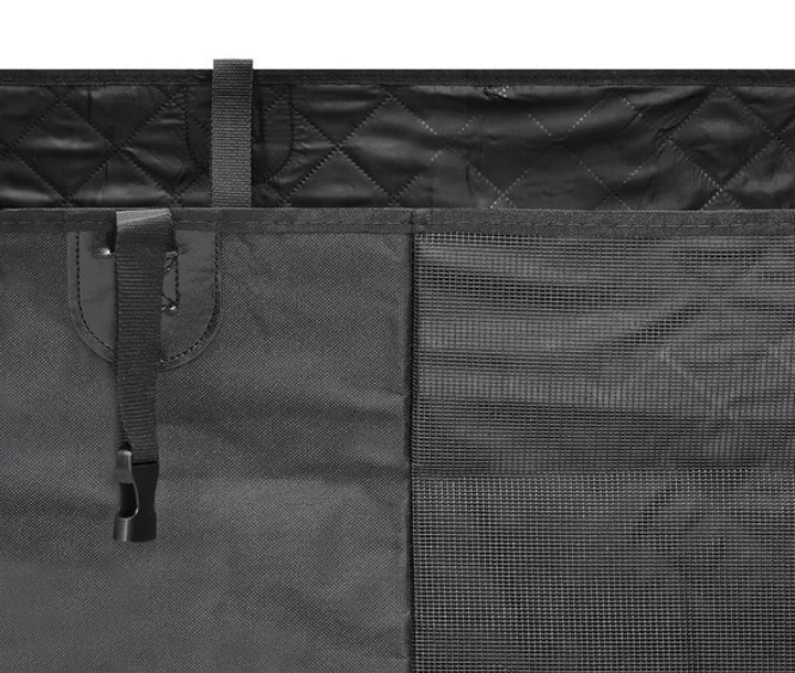 Чехол-мат автомобильный Purlov 5403 для перевозки собак с бортиками креплениями и отверстиями для ремня 135х145 см - фото 6 Чехол-мат автомобильный Purlov 5403 для перевозки собак с бортиками креплениями и отверстиями для ремня 135х145 см - фото 6