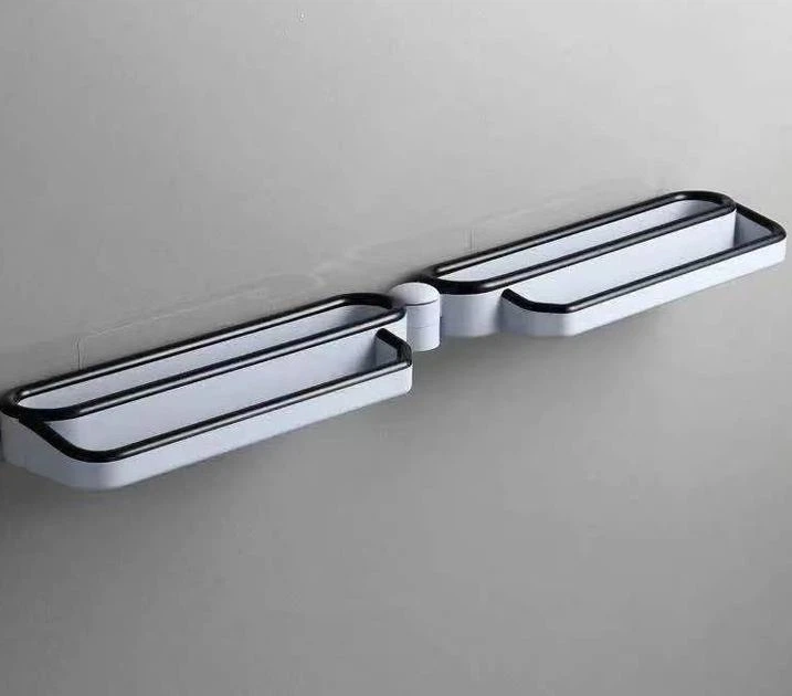 Полочка для обуви и полотенец SHOE HOLDER универсальная с креплением на клей пластиковая 54х3,5 см Белый (opt-103762)