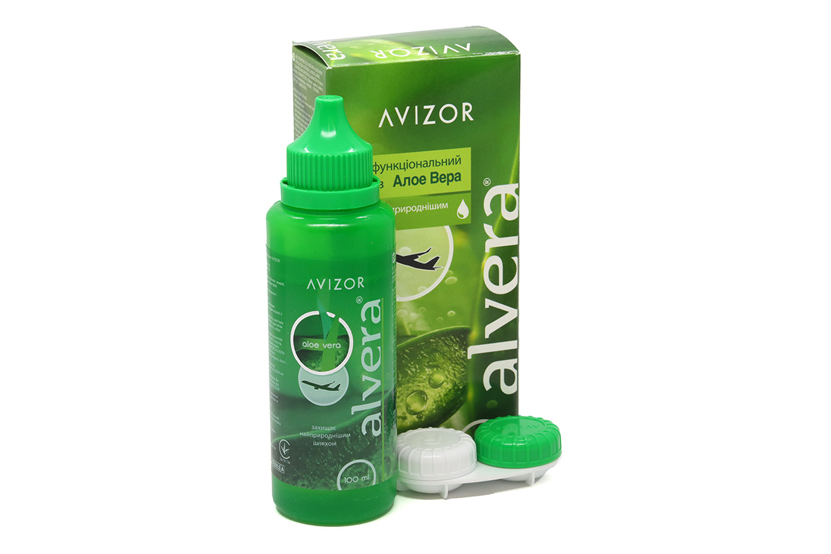 Раствор для линз Avizor Alvera с контейнером 350 мл (06083)