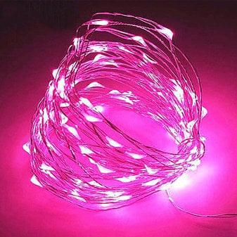 Светодиодная гирлянда LTL Капля росы 10 м 100LED Розовый