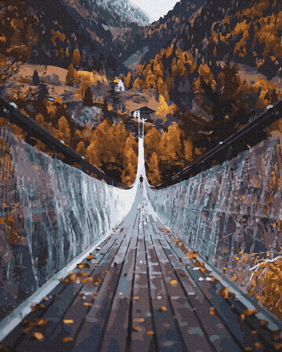 Картина по номерам Підвісний міст (GX39758)