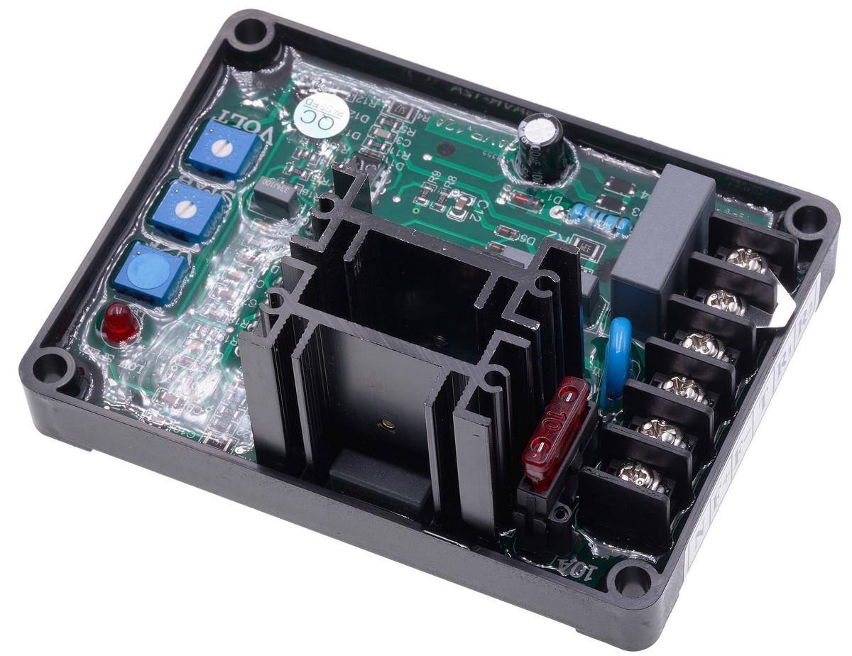 Регулятор напряжения AVR GAVR-12A генератора Temco Power (gen1586) - фото 2 Регулятор напряжения AVR GAVR-12A генератора Temco Power (gen1586) - фото 2