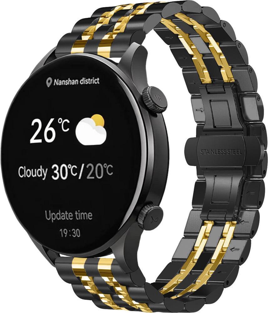 Браслет металлический Spinye Line для Haylou Solar Plus RT3 LS16 Black Gold (40708-02)