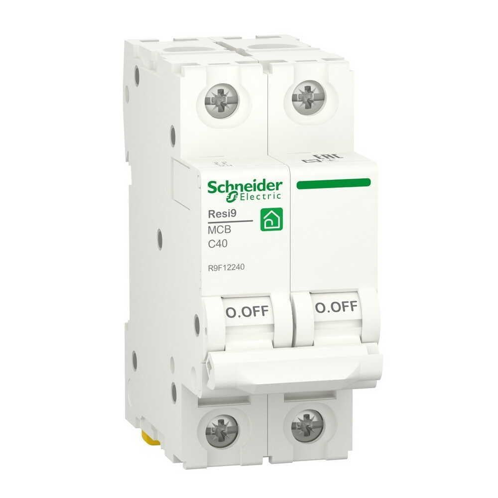 Автоматический выключатель Schneider Electric 6 кА C 2P 40 А Resi9 (R9F12240)