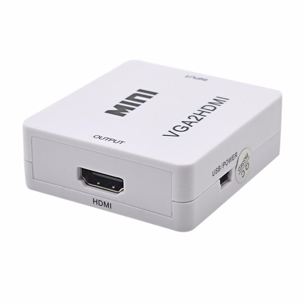 Конвертер переходник видеосигнала VGA to HDMI аудио Rias mini White (3_3936) - фото 4