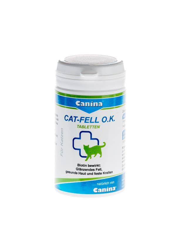 Кормовая добавка для кошек Canina Cat-Fell O.K. для улучшения шерсти и кожи 100 шт. 50 г (26286)