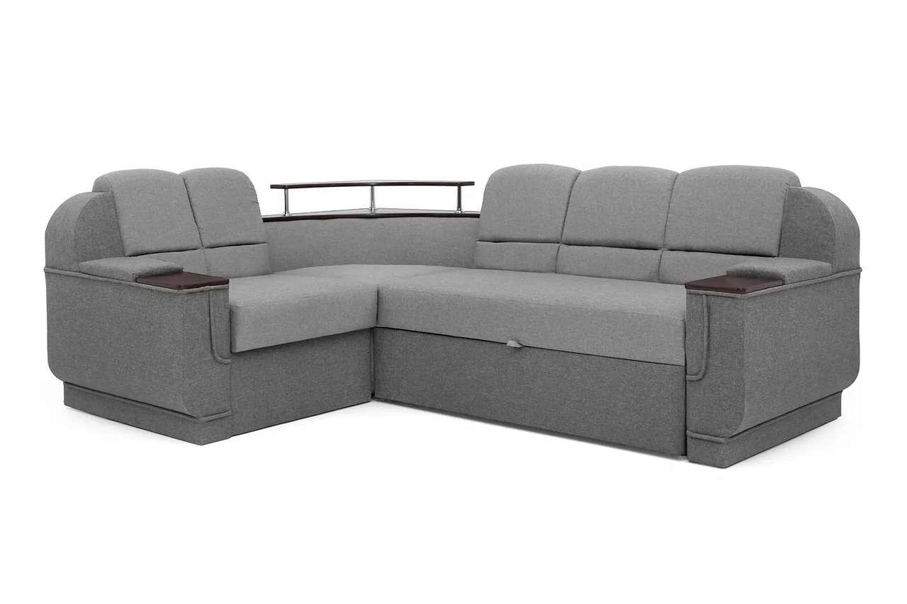 Диван угловой Меркурий 255х185 см. Светло-серый с серым (30417127) Диван угловой Меркурий 255х185 см. Светло-серый с серым (30417127)