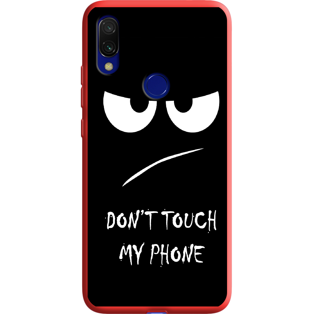 Чехол Boxface Xiaomi Redmi 7 Don't Touch my Phone Красный силикон (36506-up535-37060)