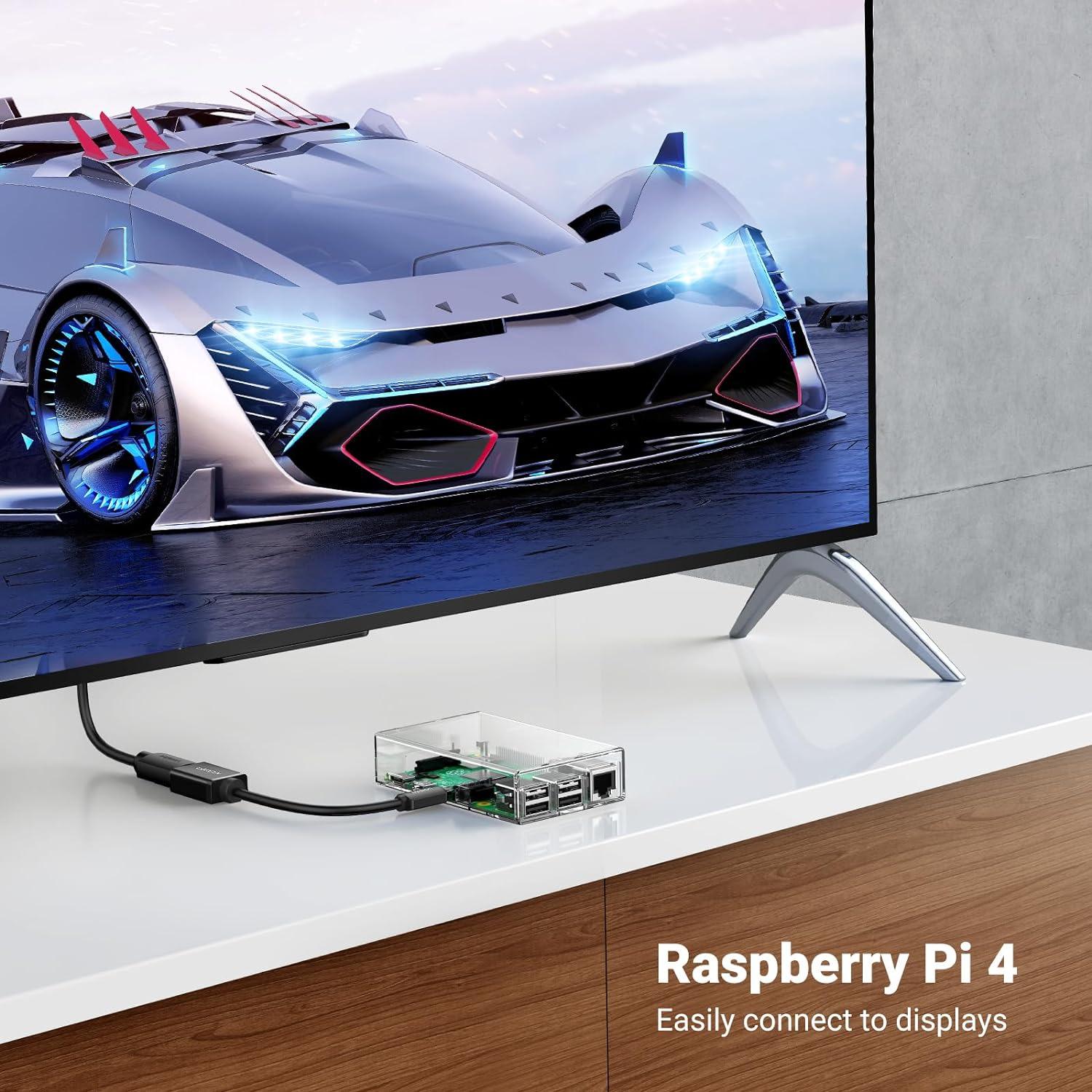 Адаптер-перехідник UGREEN Micro для HDMI 4K 60Hz 20 см - фото 6