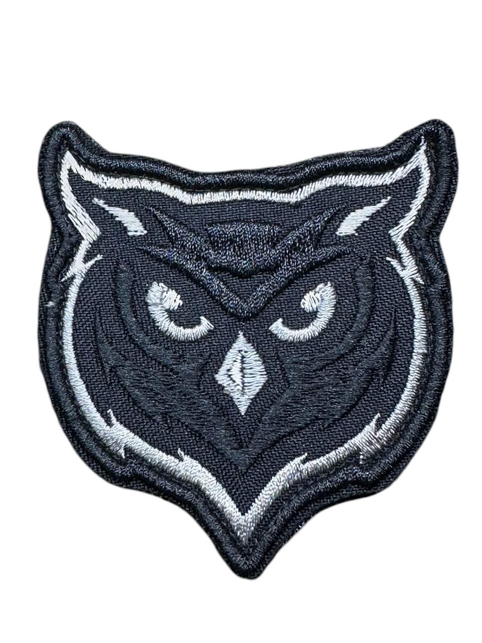 Шеврон на липучці Сова 8х7 см (025)