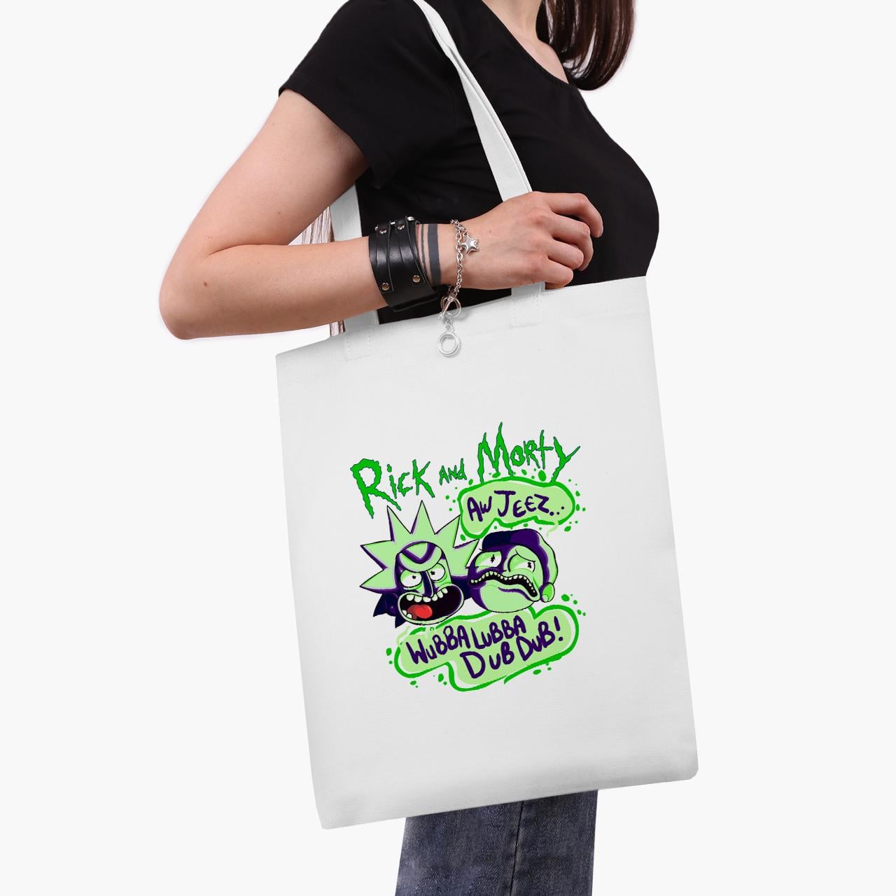 Эко сумка шоппер Rick Sanchez Rick and Morty 41x35 см Белый (9227-2937-WT1)