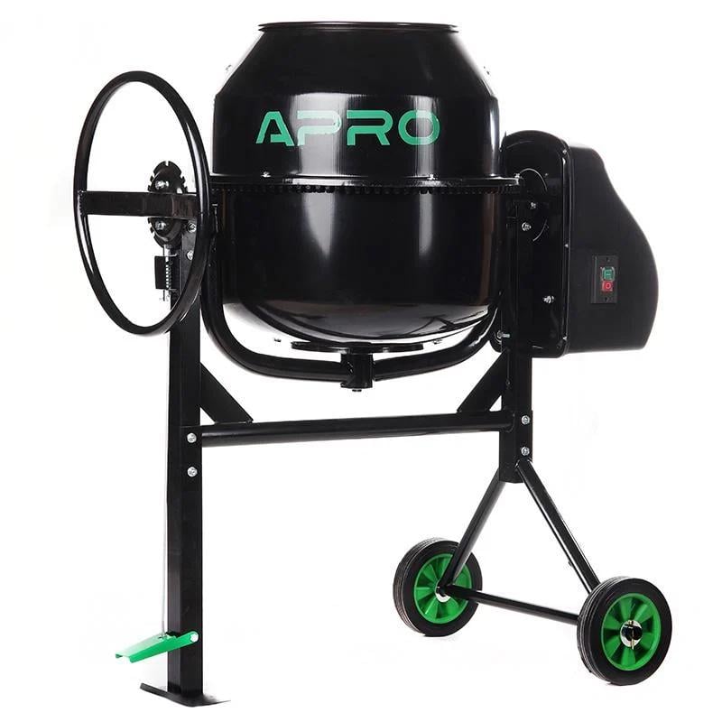 Бетономешалка Apro СМ-140 28-30 об/мин. 550 Вт 140 л венец из чугуна кабель 2,1 м (83740/899514) - фото 2 Бетономешалка Apro СМ-140 28-30 об/мин. 550 Вт 140 л венец из чугуна кабель 2,1 м (83740/899514) - фото 2