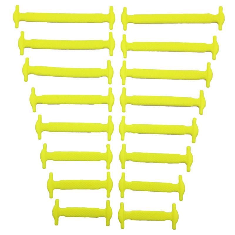 Шнурки для обуви силиконовые эластичные 16 шт. 8 пар Желтый - фото 1 Шнурки для обуви силиконовые эластичные 16 шт. 8 пар Желтый - фото 1