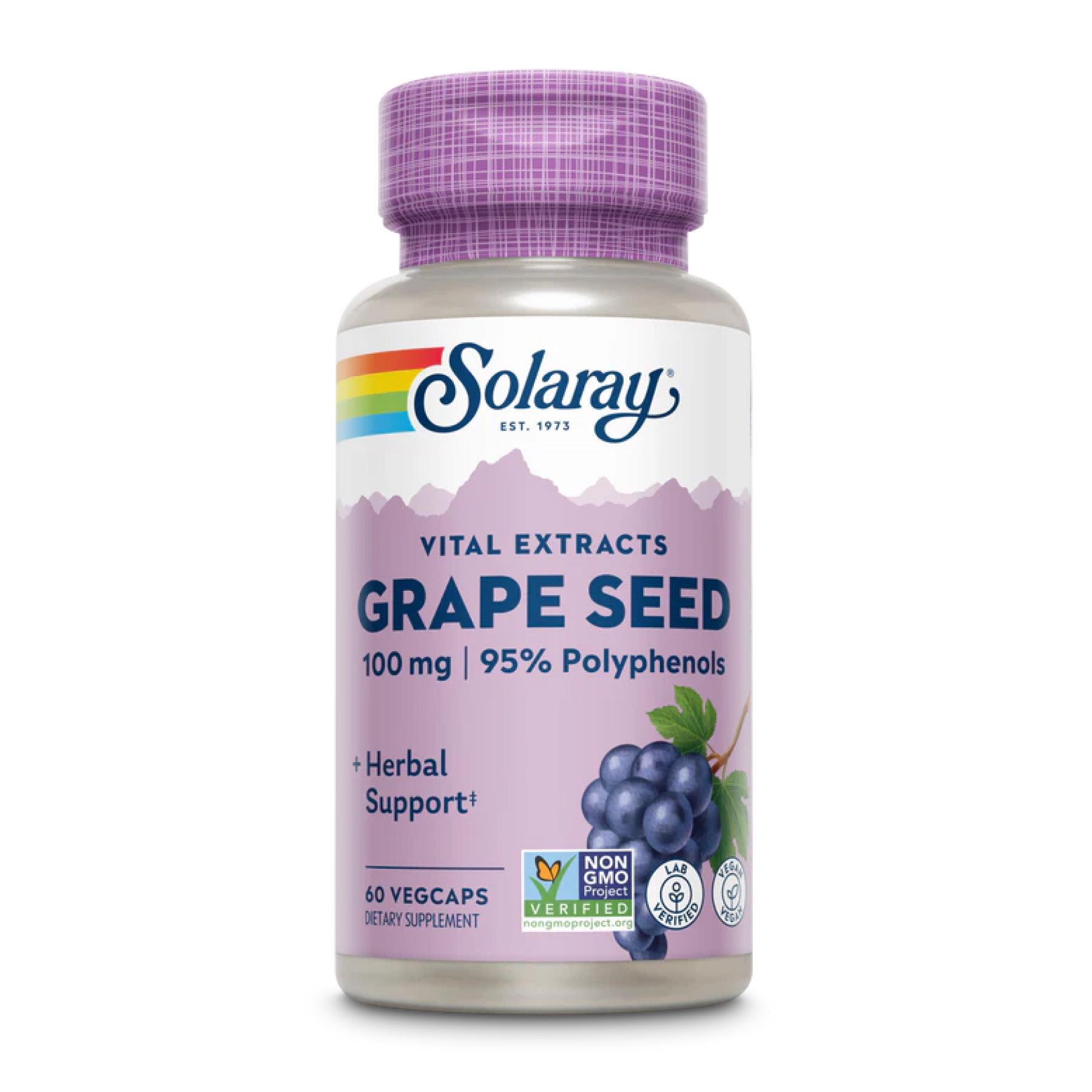 Натуральная добавка Grape Seed Extract 100 mg 60 vcaps (2023-10-3021)