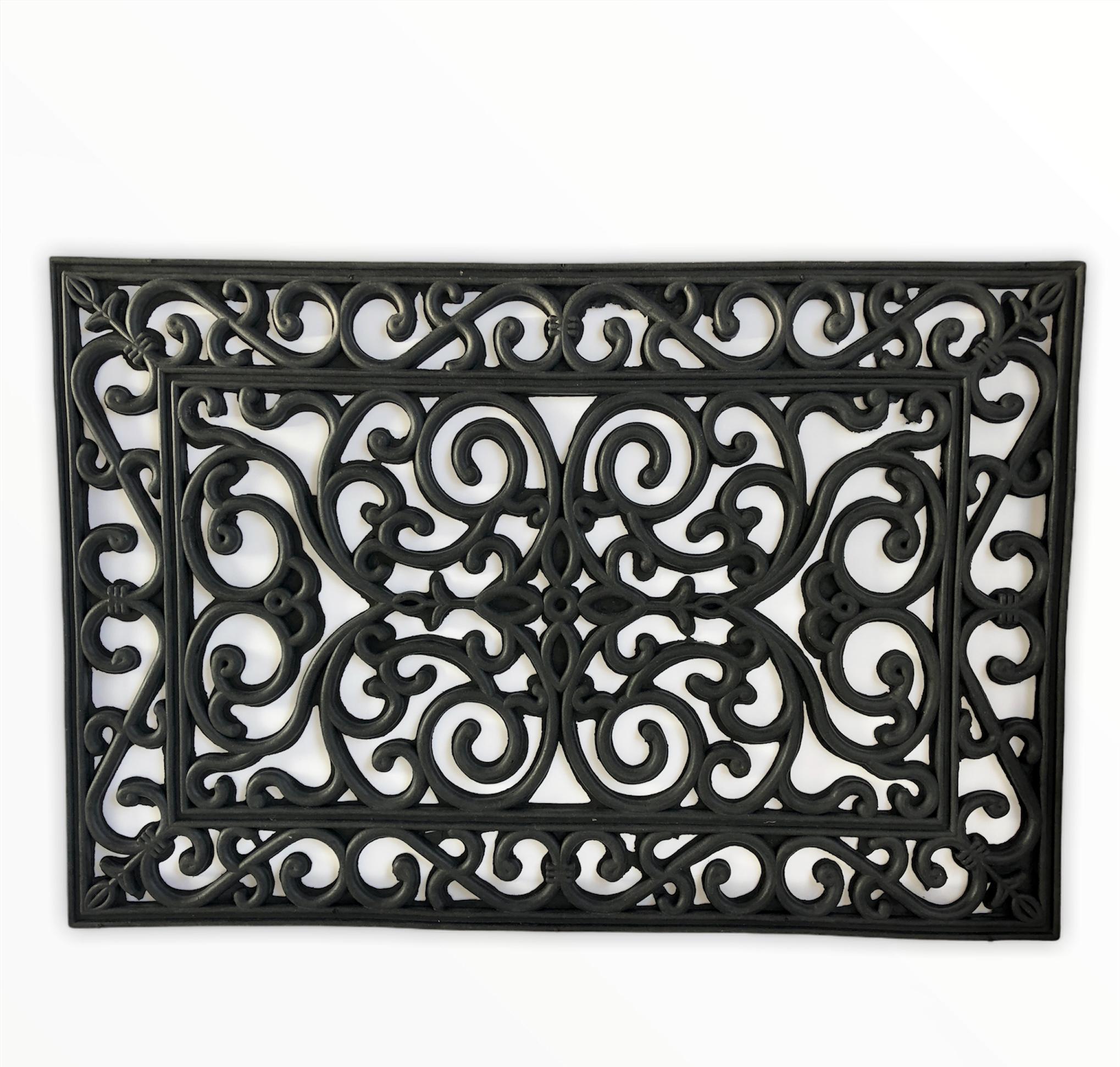 Коврик на порог Тулуза резиновый ажурный 400х600 мм