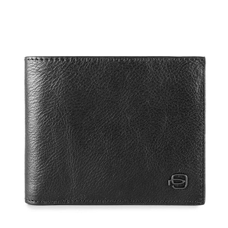 Портмоне кожаное Piquadro Square RFID защитой Black (PU1239B3R_N)