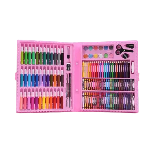 Набор детский художественный для рисования и творчества Art set на 150 пред. в чемодане Розовый - фото 3 Набор детский художественный для рисования и творчества Art set на 150 пред. в чемодане Розовый - фото 3