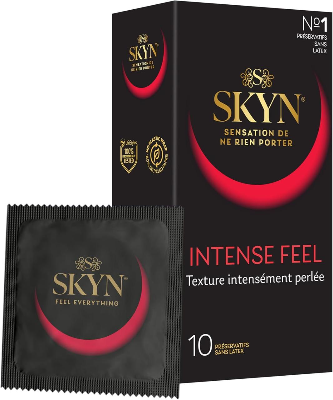 Презервативы SKYN intense feel безлатексные ребристые 10 шт.