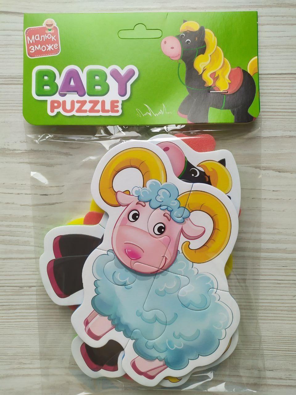 Пазли бебі Vladi Toys Ферма українською (VT1106-86)