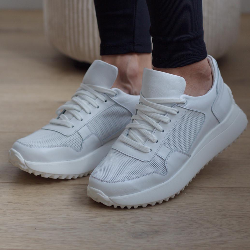 Женские кроссовки Zlett из натуральной кожи р. 37 Белый