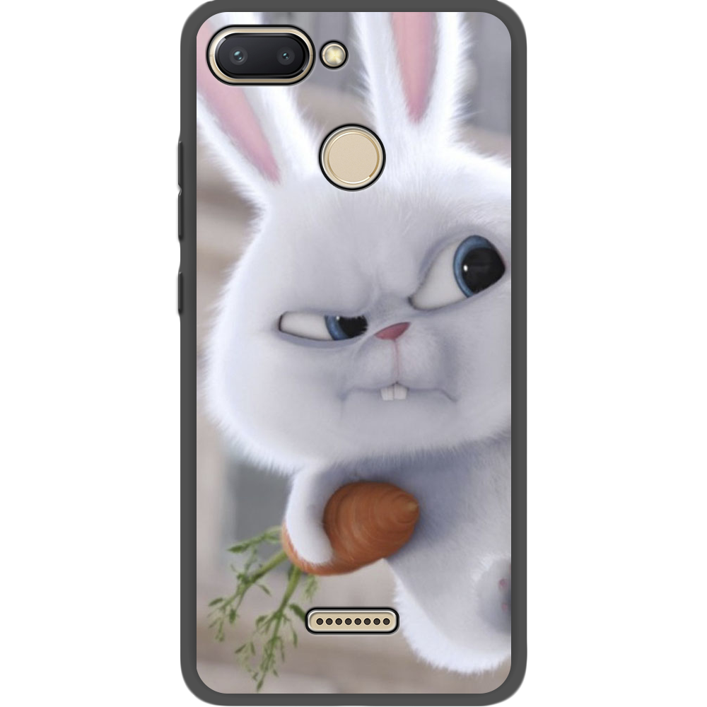 Чехол Boxface Xiaomi Redmi 6 Rabbit Snowball Черный силикон (34858-up1116-35124)