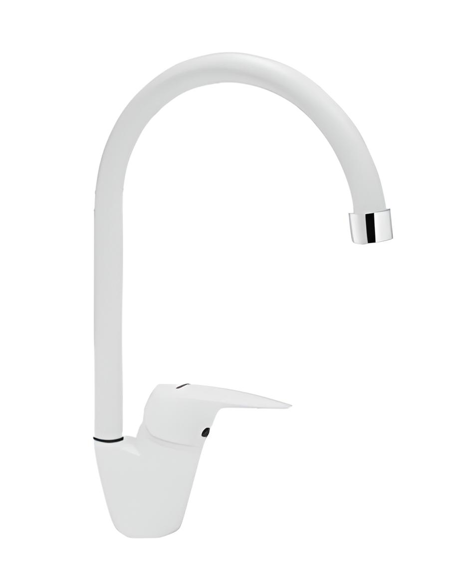 Смеситель кухонный LONGRAN G08913 Белый (07 Alpina)