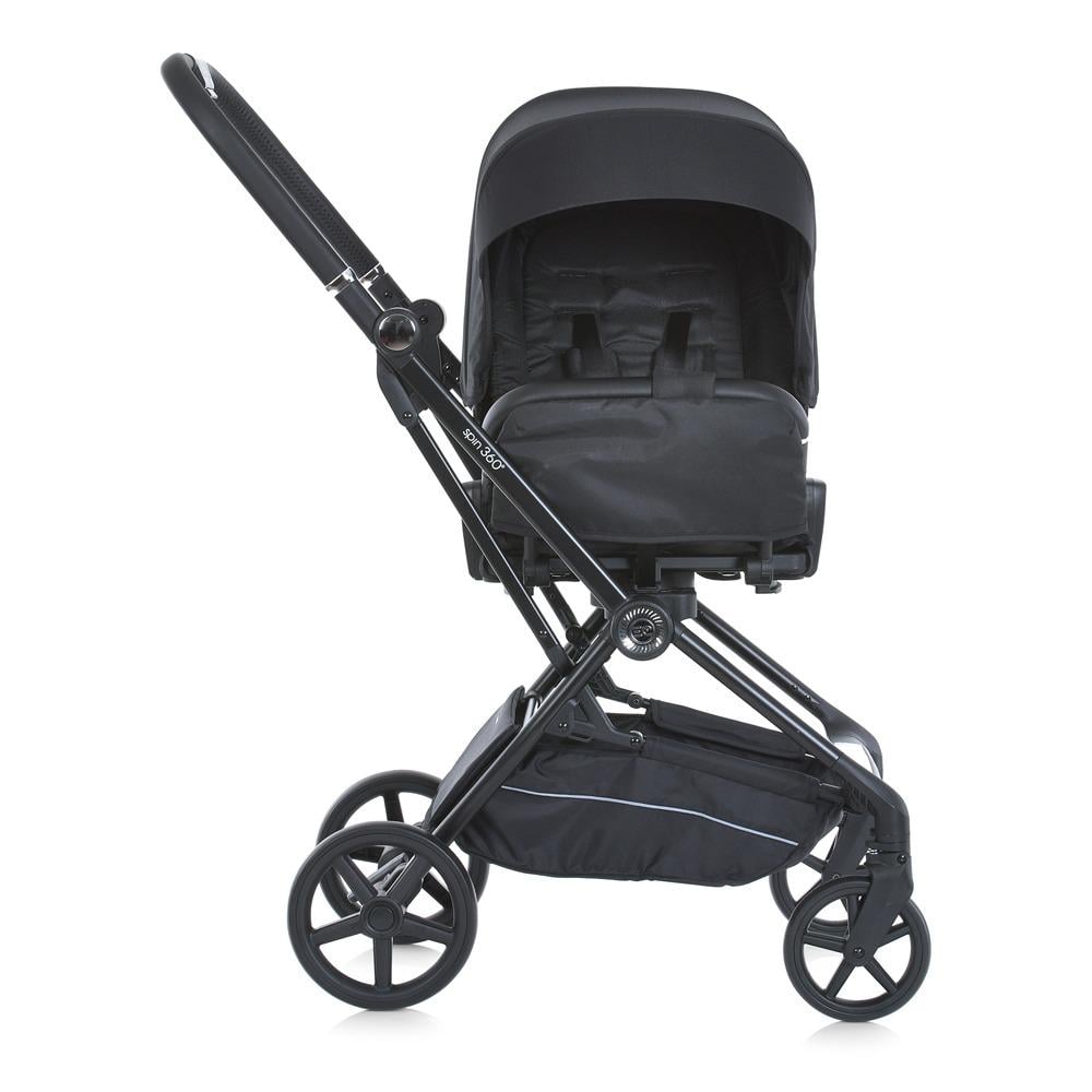 Детская прогулочная коляска с реверсивным блоком El Camino ME 1138 Spin 360 Black до 22 кг - фото 2 Детская прогулочная коляска с реверсивным блоком El Camino ME 1138 Spin 360 Black до 22 кг - фото 2