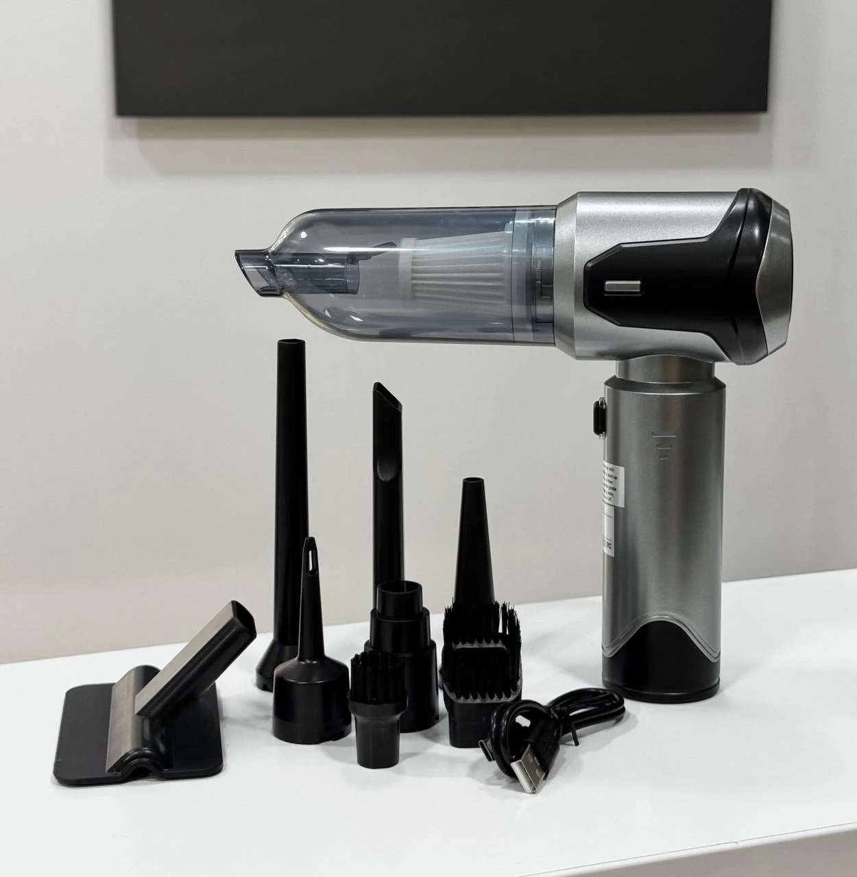 Автопылесос аккумуляторный Suitu ST-6684 Plus с Type-C 16000Па 100W 6000 мАч беспроводной вакуумный Серый (2122428)