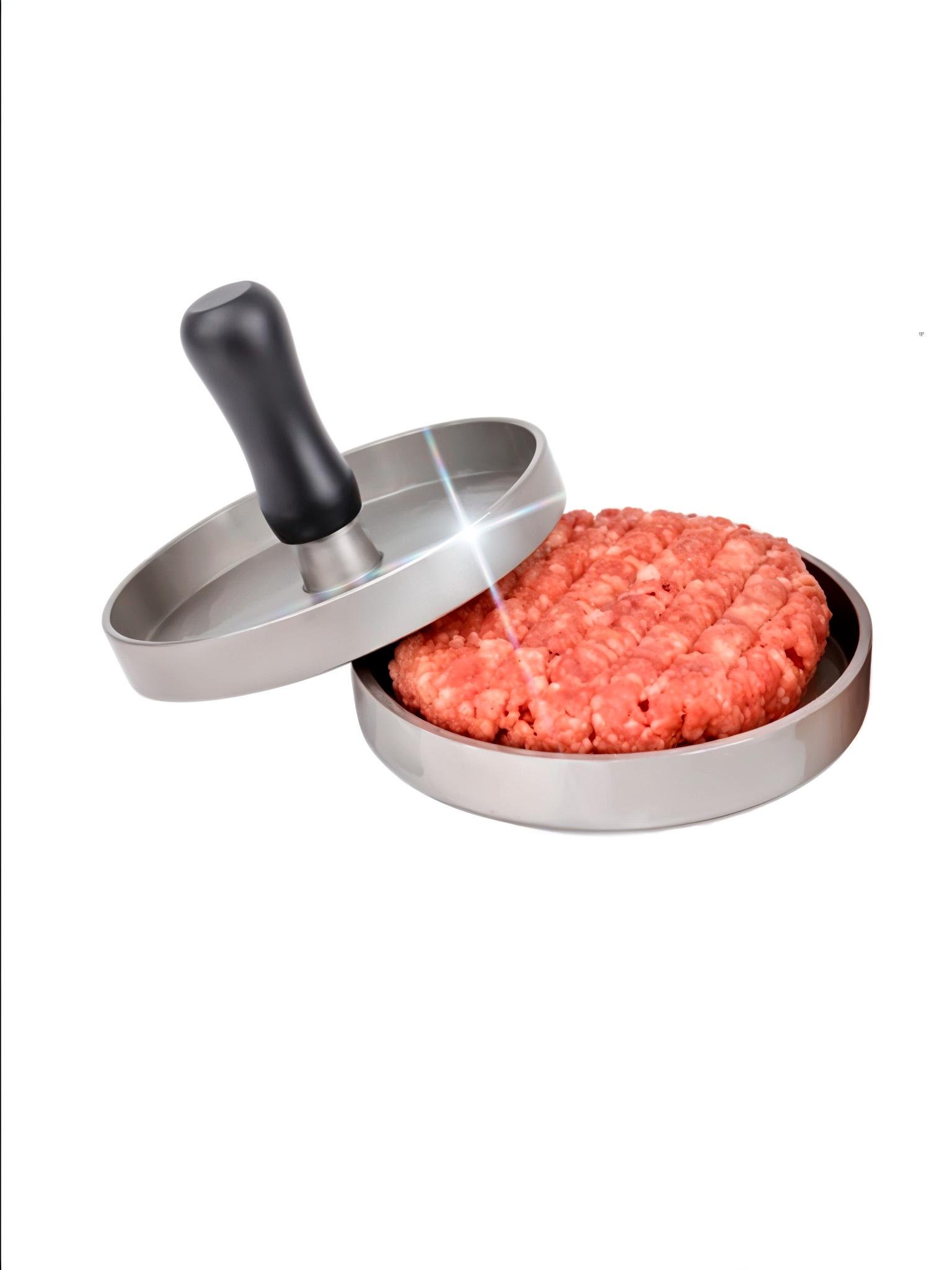 Пресс для котлет BRS ручной для фарша и бургеров алюминиевый ⌀ 11,5 см (563399142)