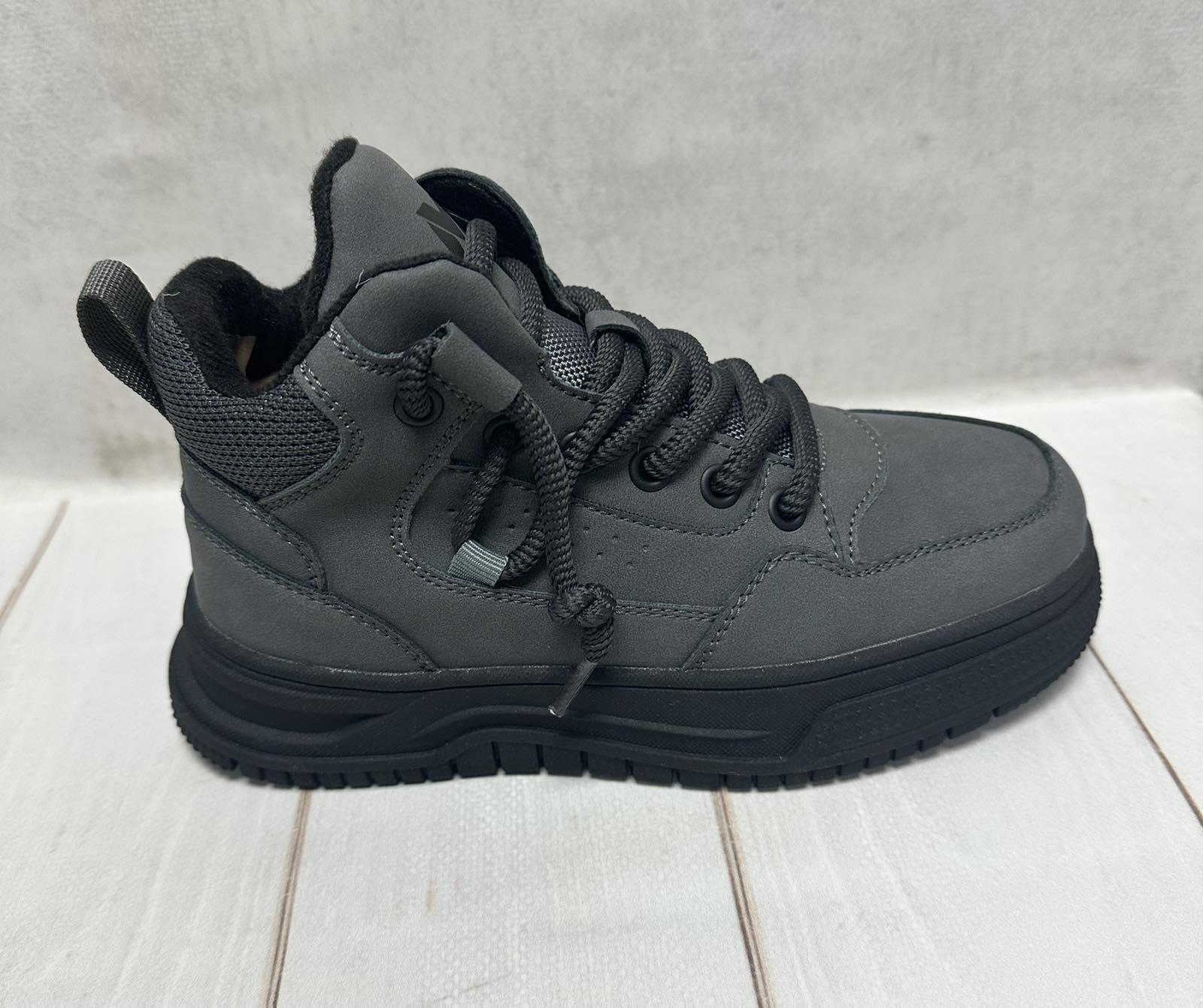 Черевики зимові дитячі MD на овчині р. 35/22,5 см Сірий