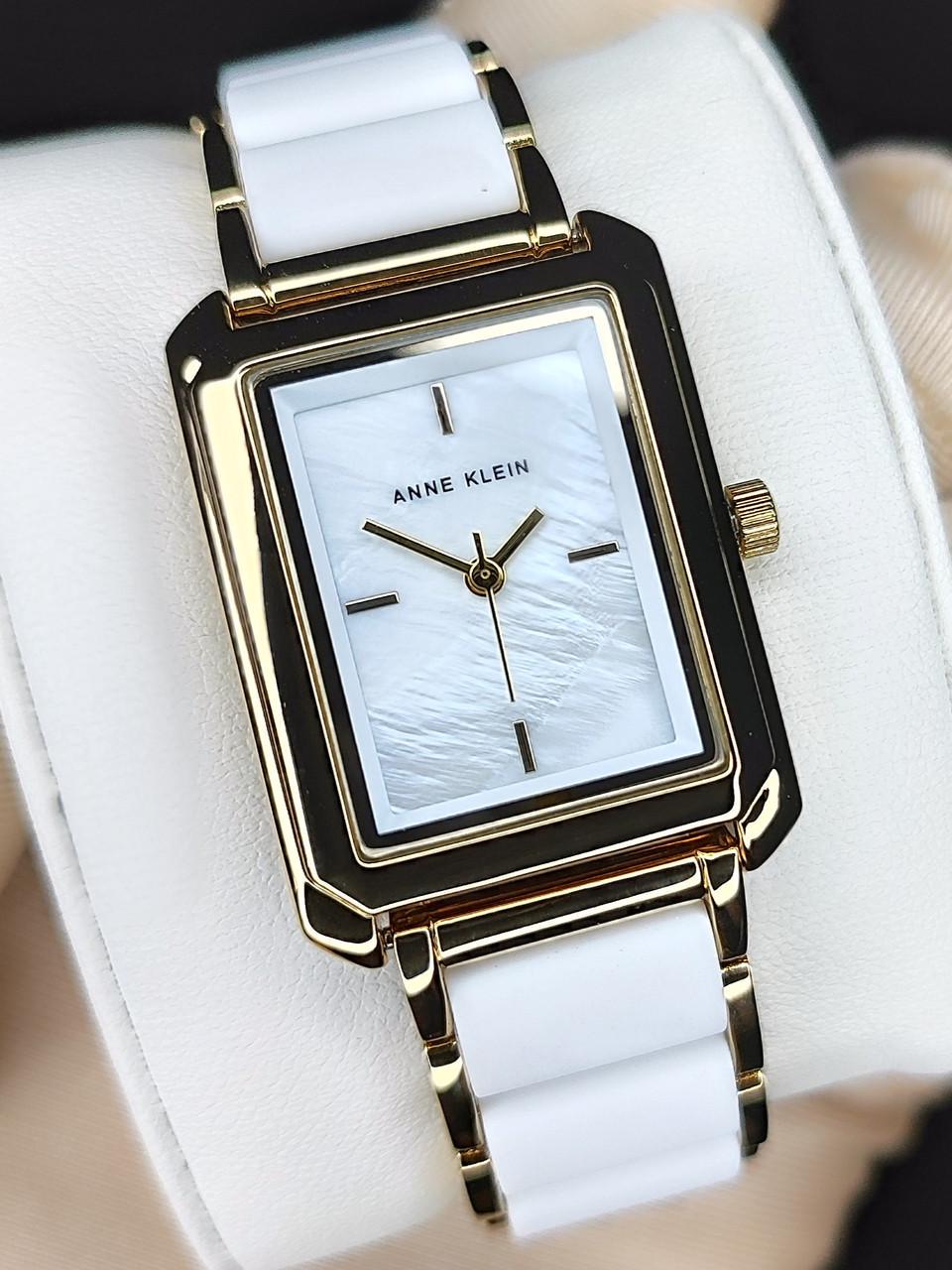 Наручные часы женские Anne Klein AK/5278GPWT с белым циферблатом и стальным браслетом