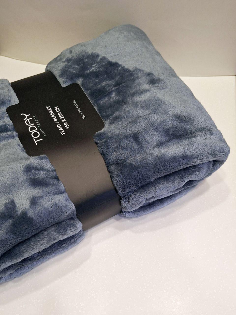 Плед флисовый Today Home Textile 150х200 см Серый (1072) - фото 2