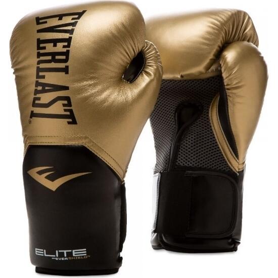 Перчатки боксерские Everlast ELITE TRAINING GLOVES 10 унций р. 10 Золотисто-черный (870290-70-15)