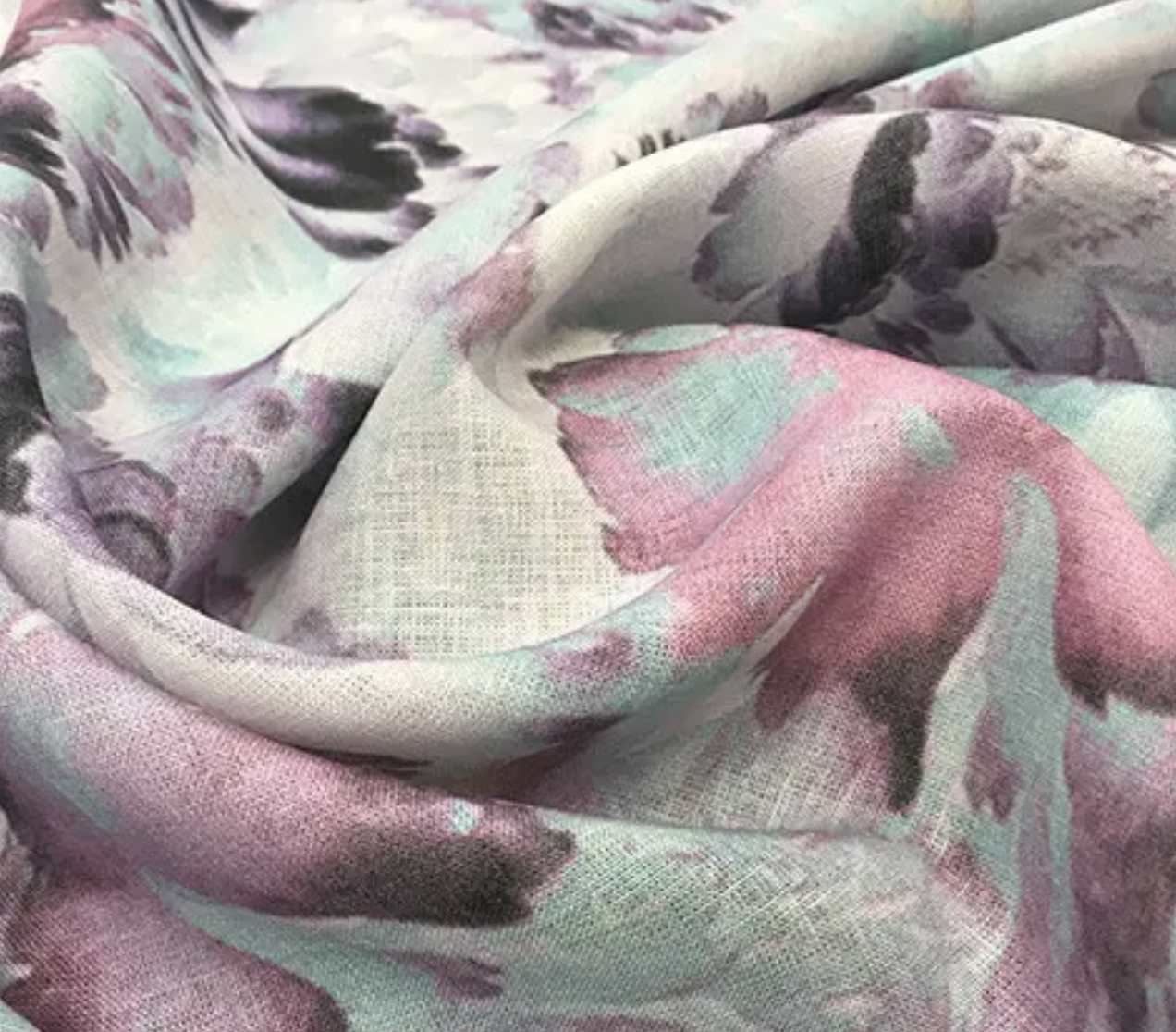 Ткань Linen Plus рубашечно-платьевая принтованная цвет 198/3