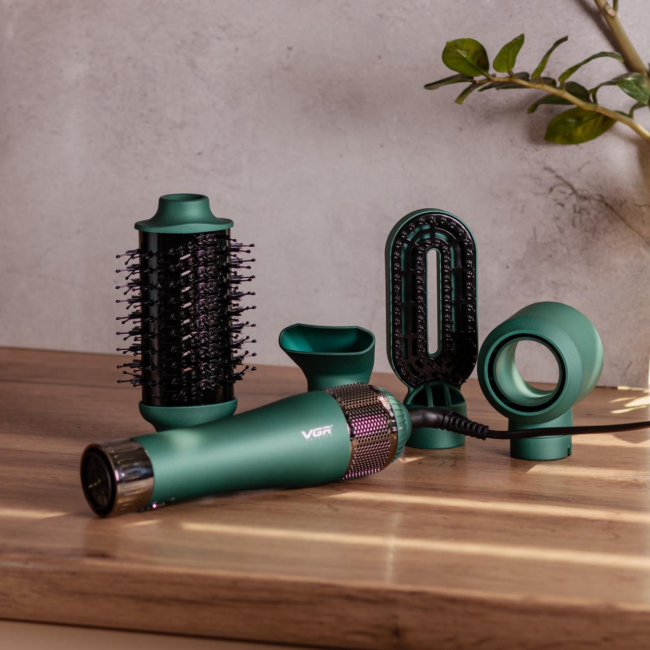 Фен-щетка VGR 4в1 с насадками 1000 Вт (HP-V-493)